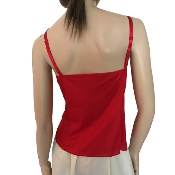 π
ΊVintage Olga Lipstick Red Lace Lacy Camisole Cami Top Gorgeous NWOT - Picture 6 of 10